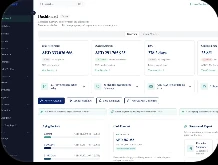 Light-theme dashboard concept supplied for CashFlow Radar